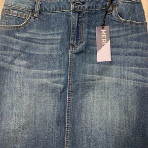 NWT Jean Skirt